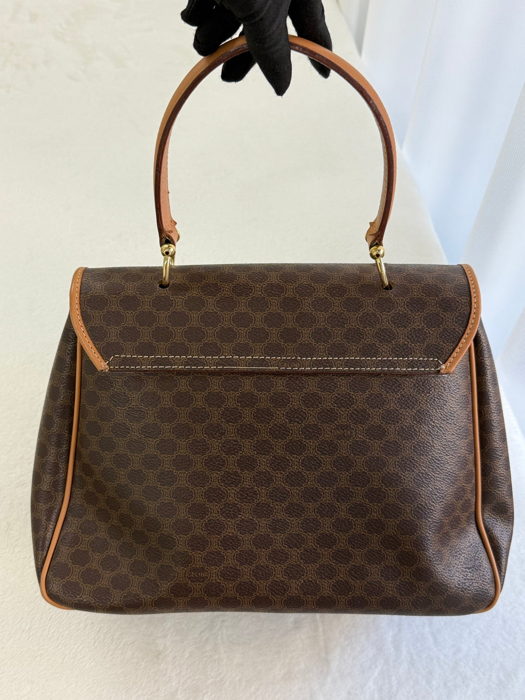 CELINE Macadam Kelly 2-way Handbag