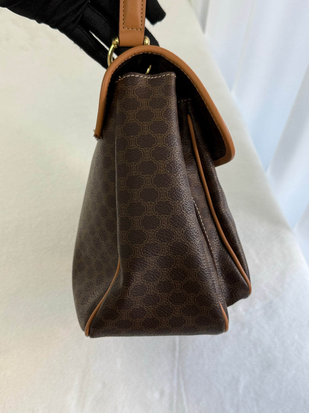CELINE Macadam Kelly 2-way Handbag