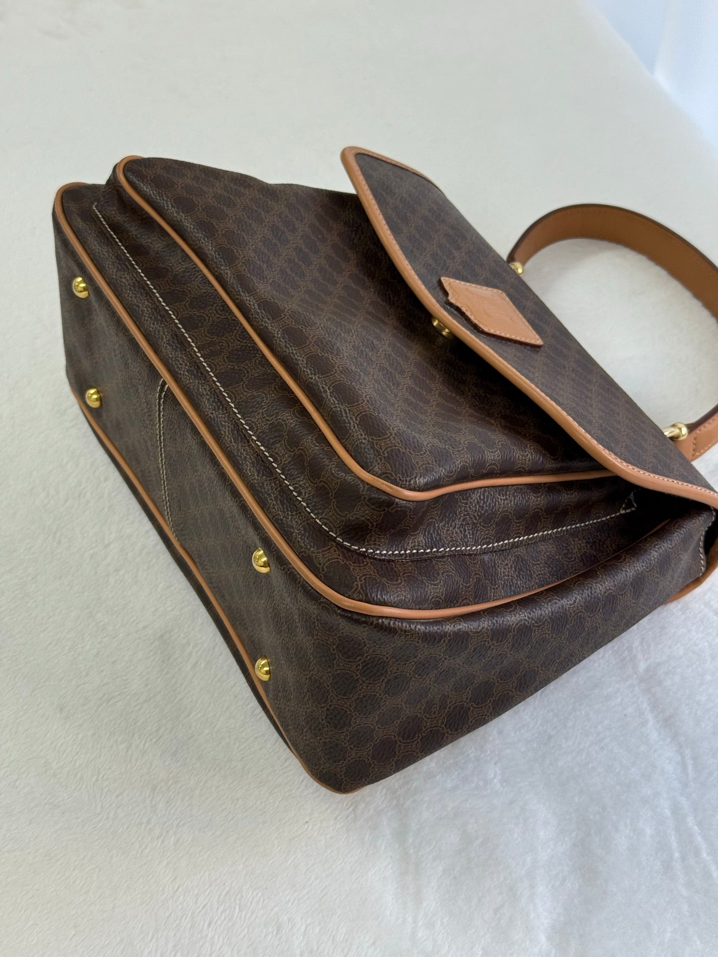 CELINE Macadam Kelly 2-way Handbag