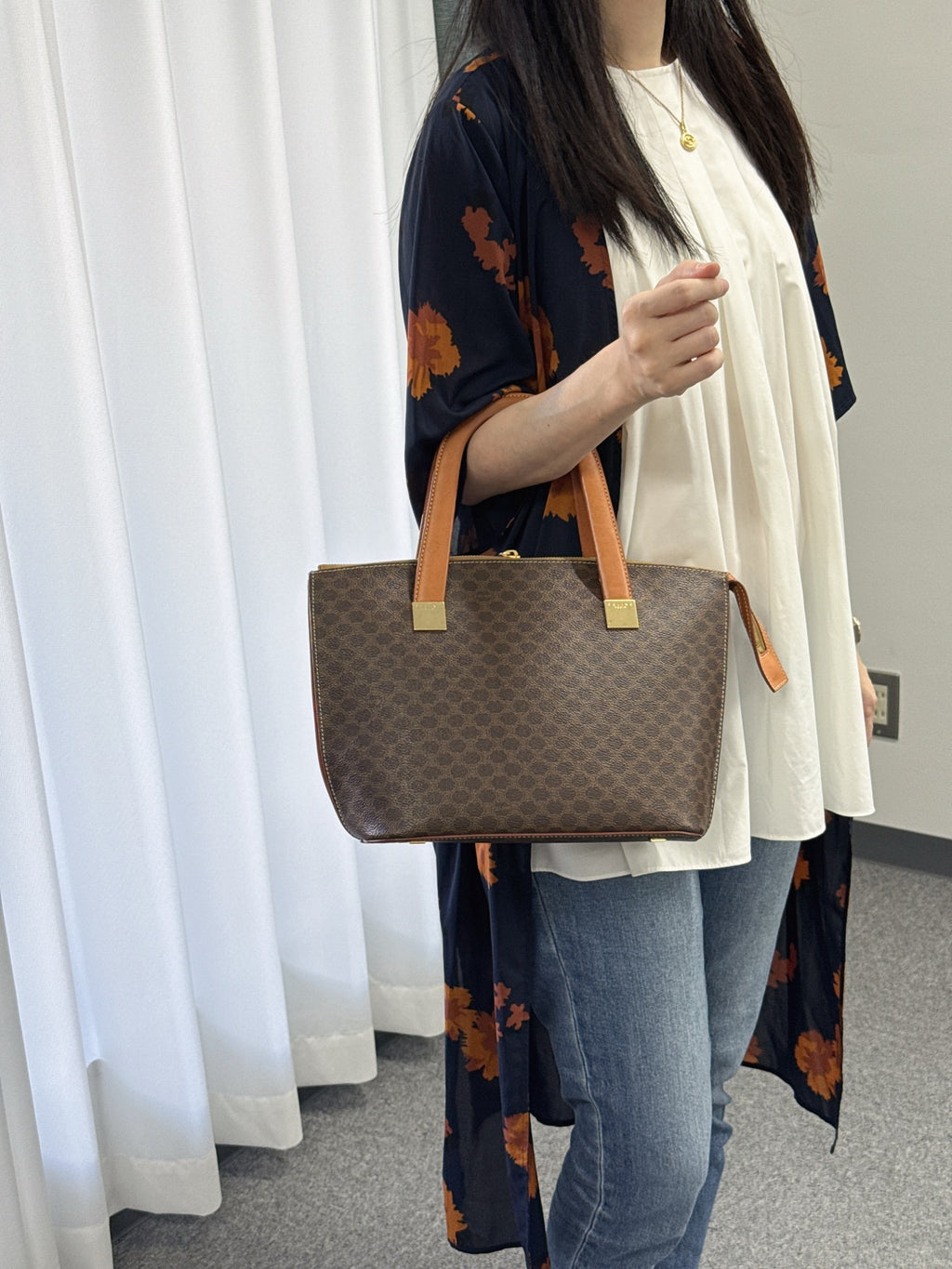 CELINE Macadam 2-way Handbag
