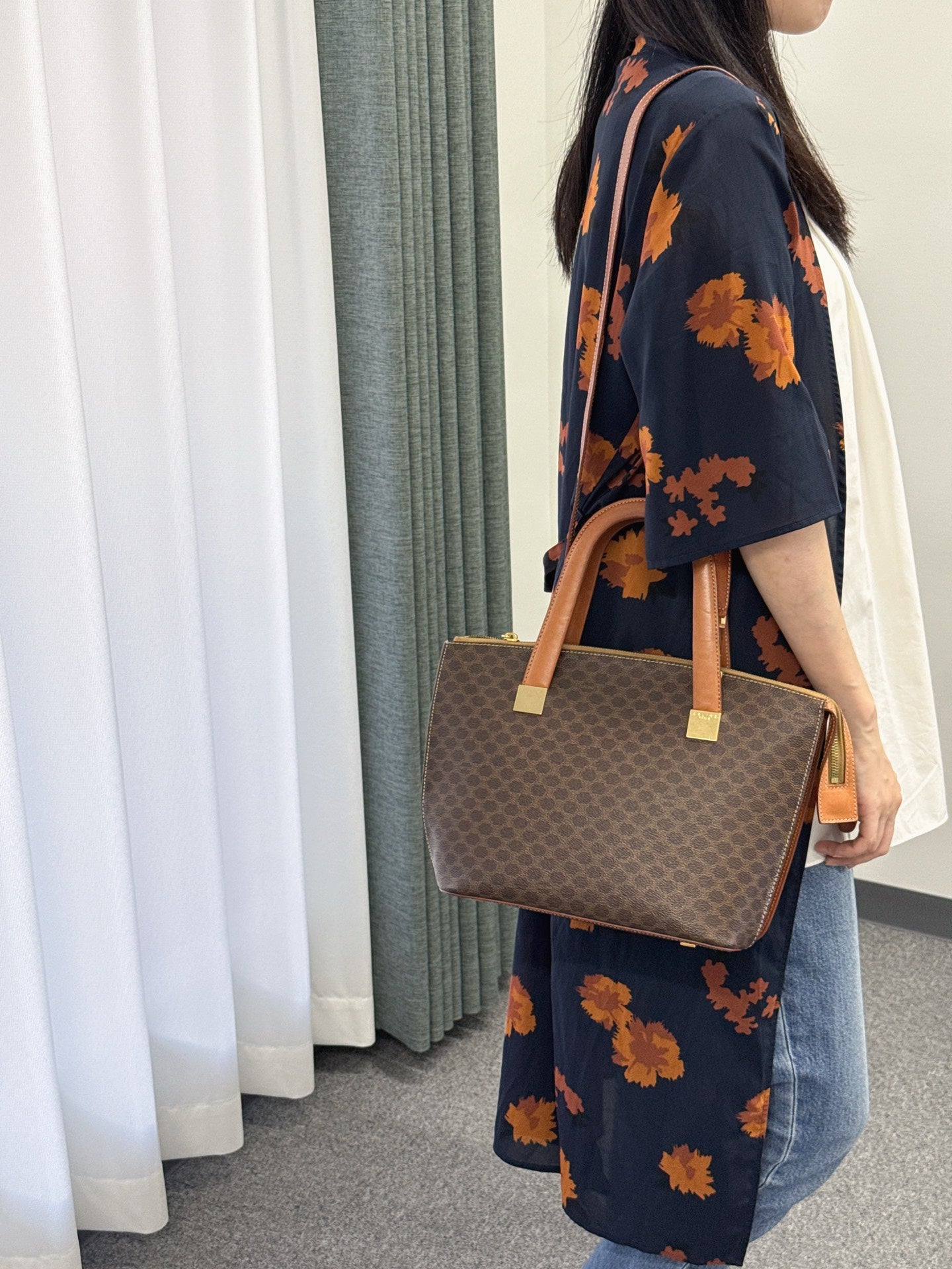 CELINE Macadam 2-way Handbag
