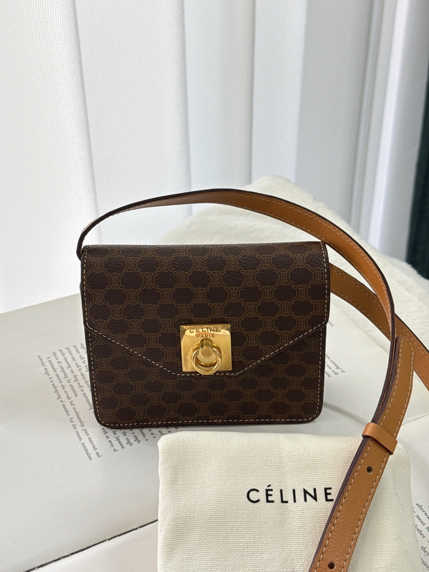 CELINE Macadam Mini Box shoulder bag