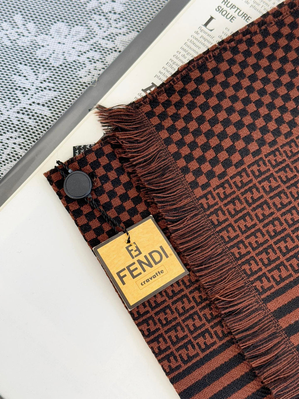 FENDI Zucchino Wool Scarf