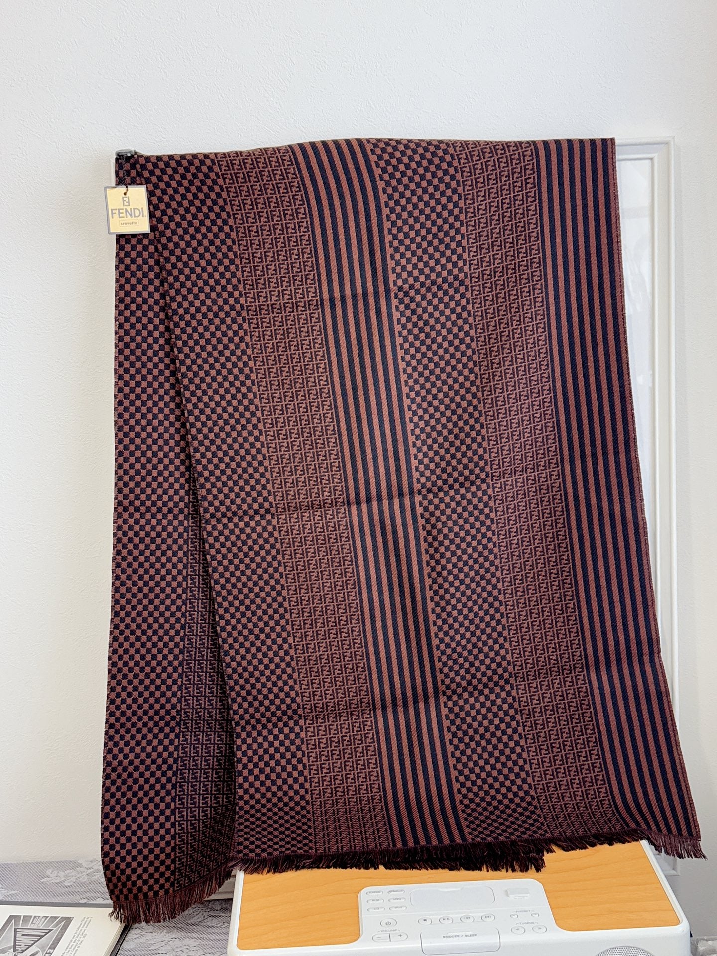 FENDI Zucchino Wool Scarf