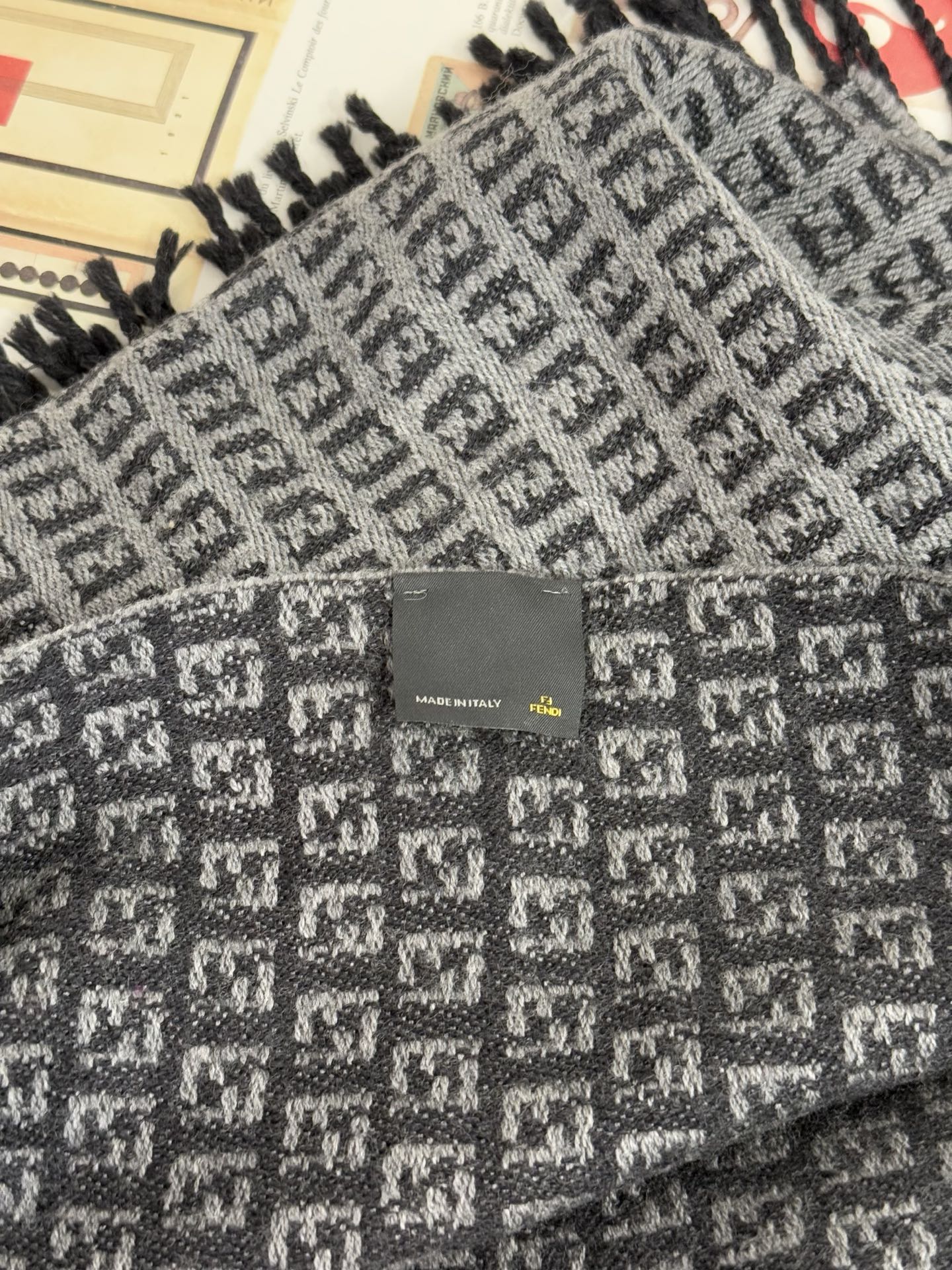 FENDI Zucchino Wool Scarf