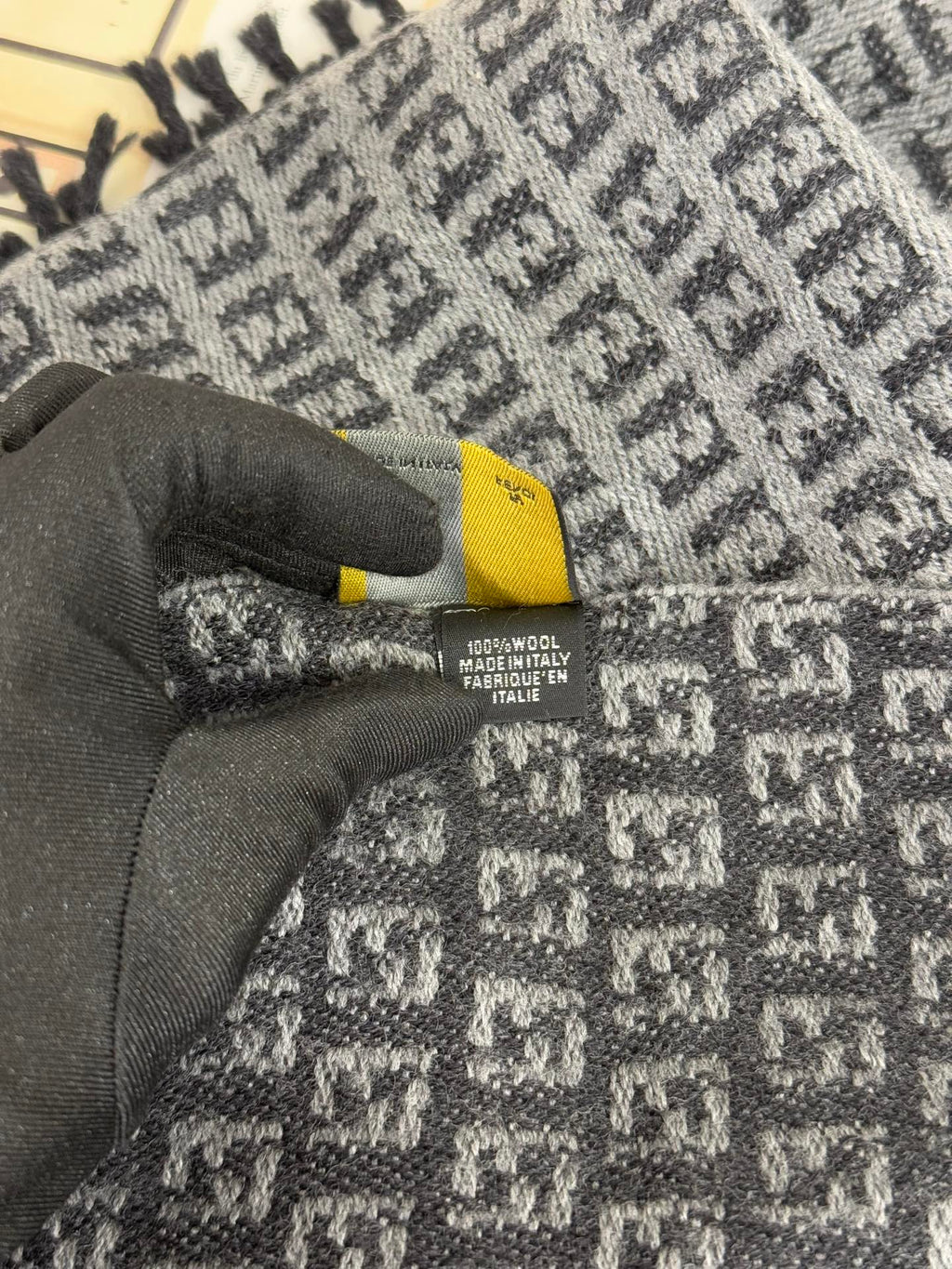 FENDI Zucchino Wool Scarf