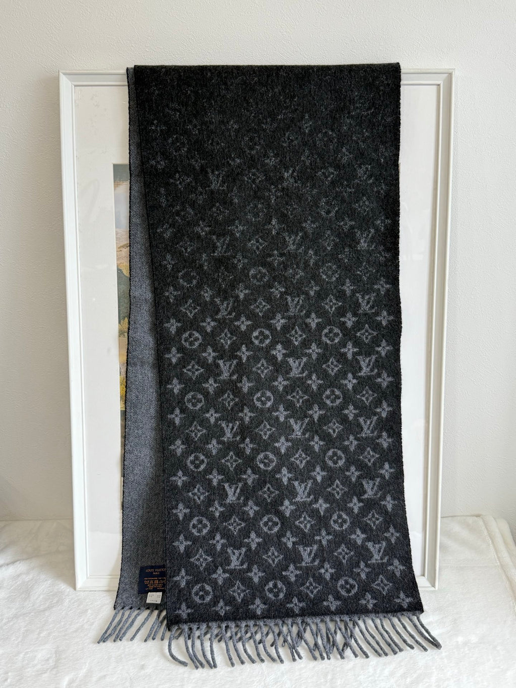 LOUIS VUITTON Monogram Wool Scarf