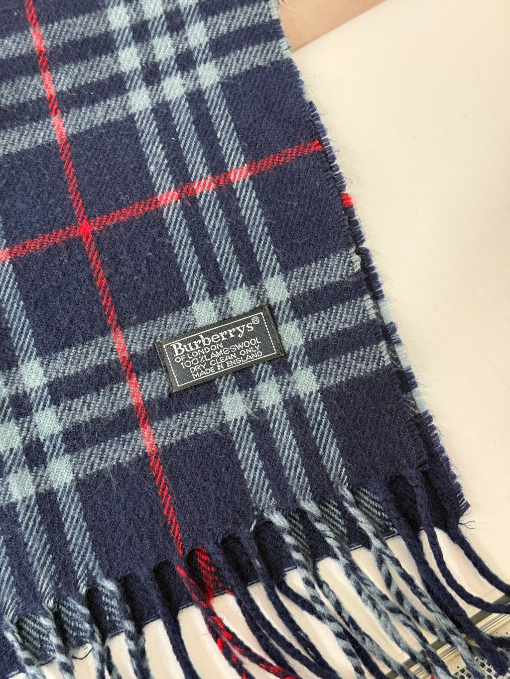 BURBERRY Check Wool Scarf