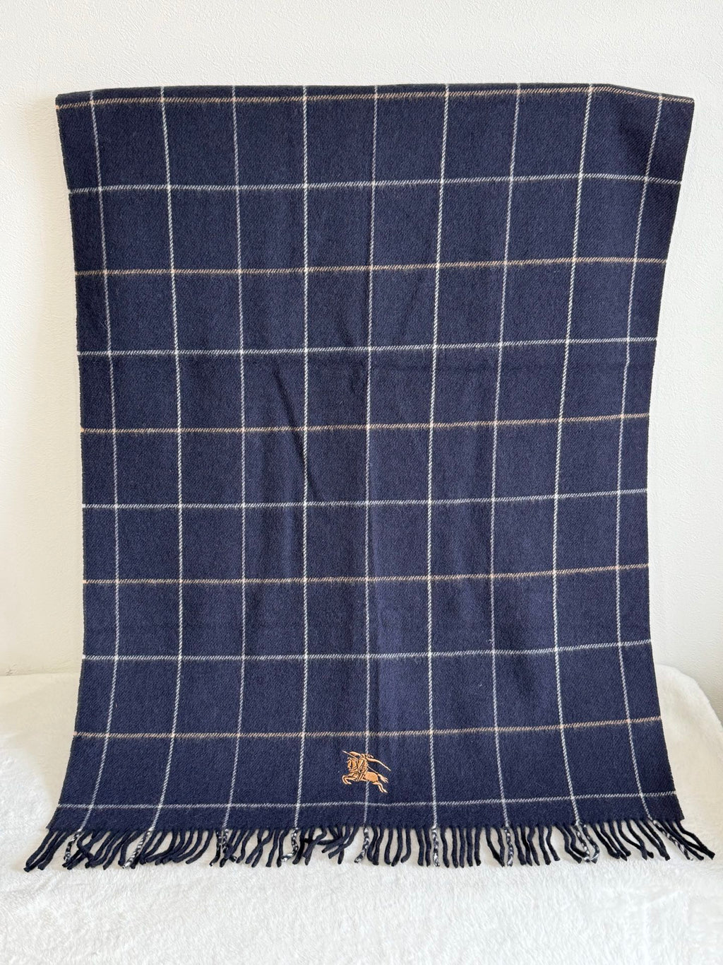BURBERRY Check Wool Scarf