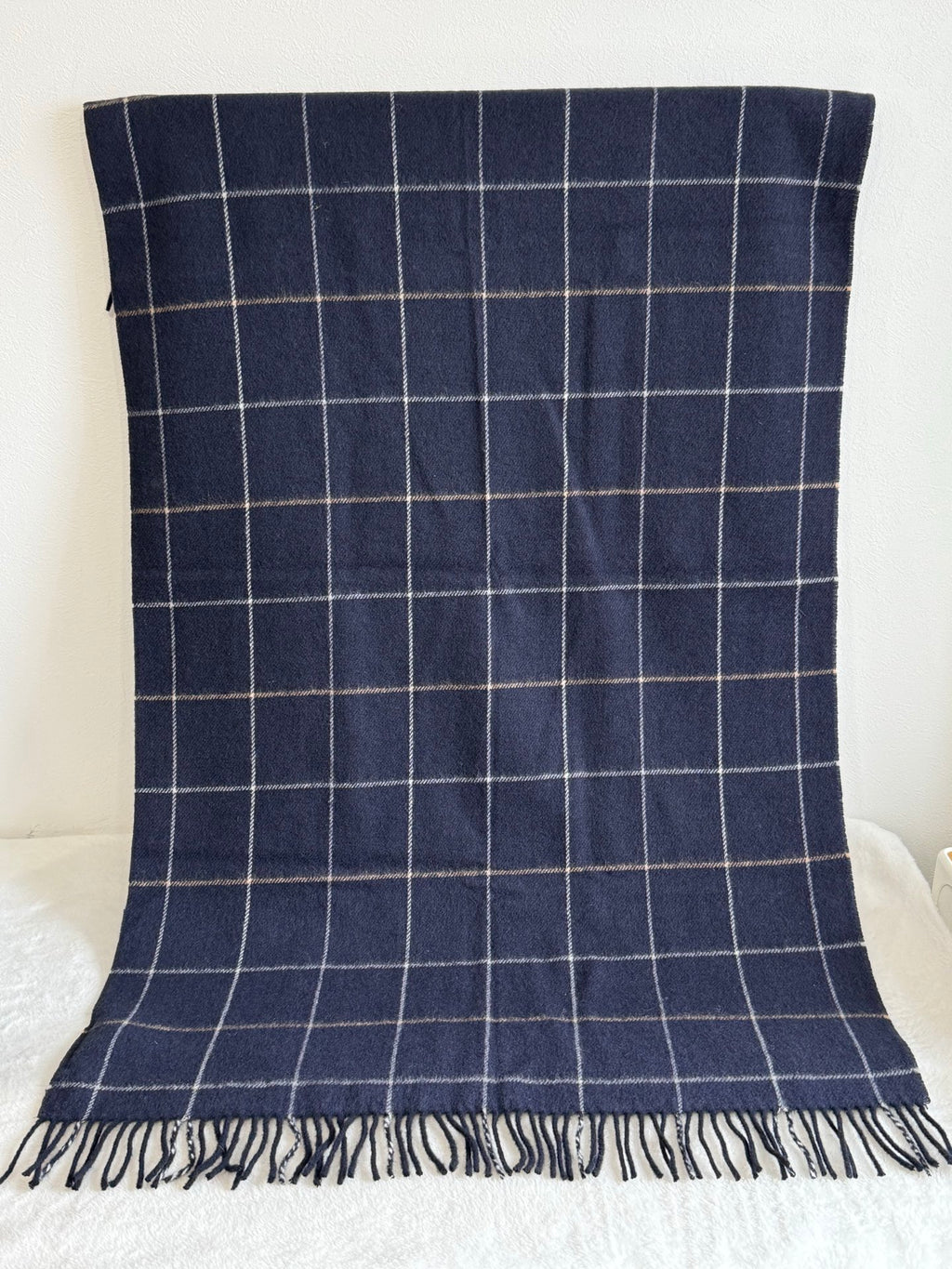BURBERRY Check Wool Scarf