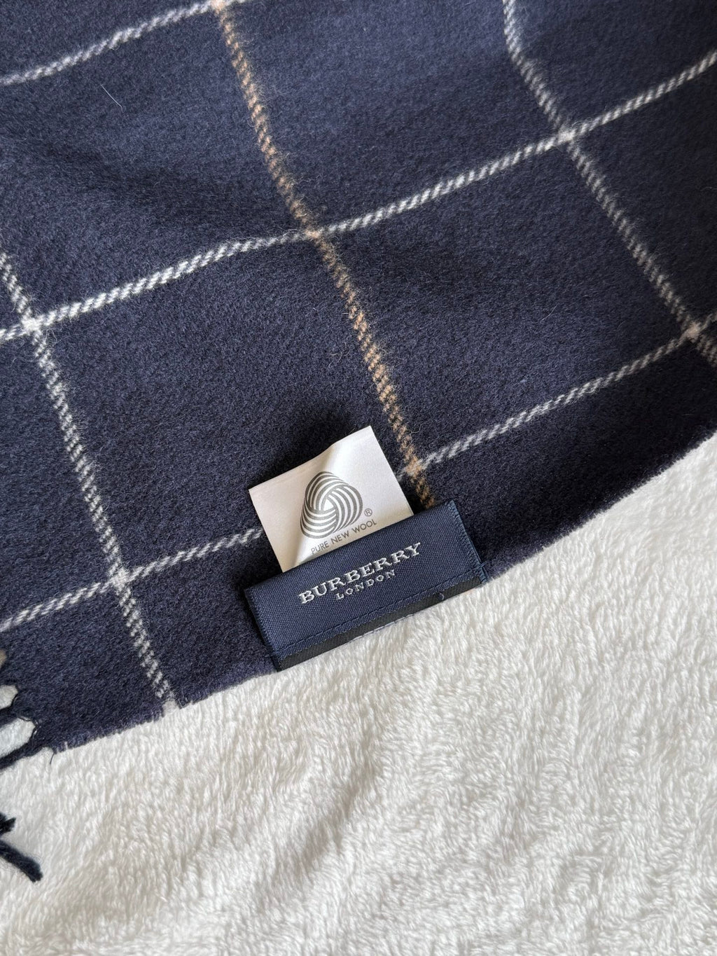 BURBERRY Check Wool Scarf
