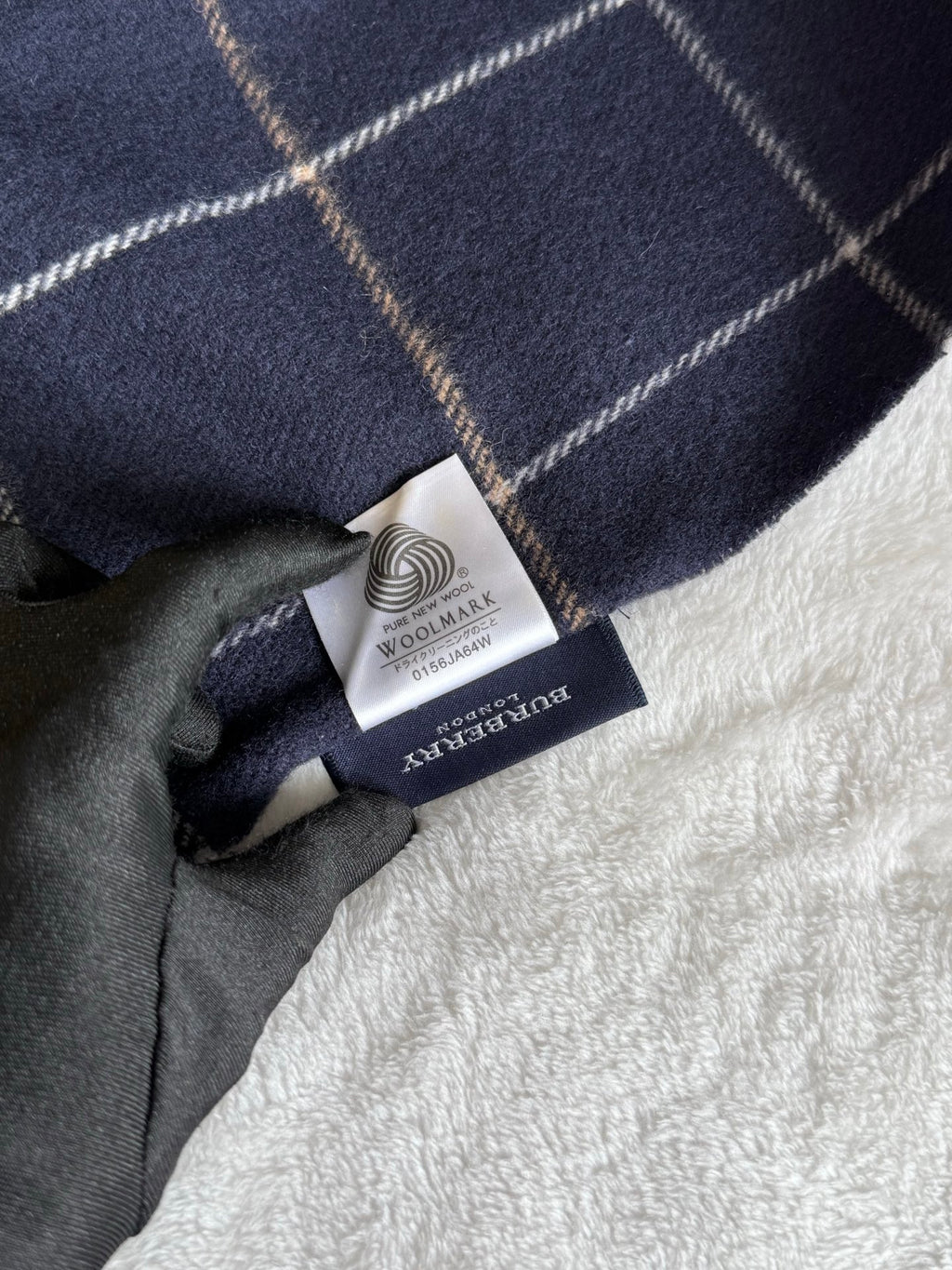 BURBERRY Check Wool Scarf