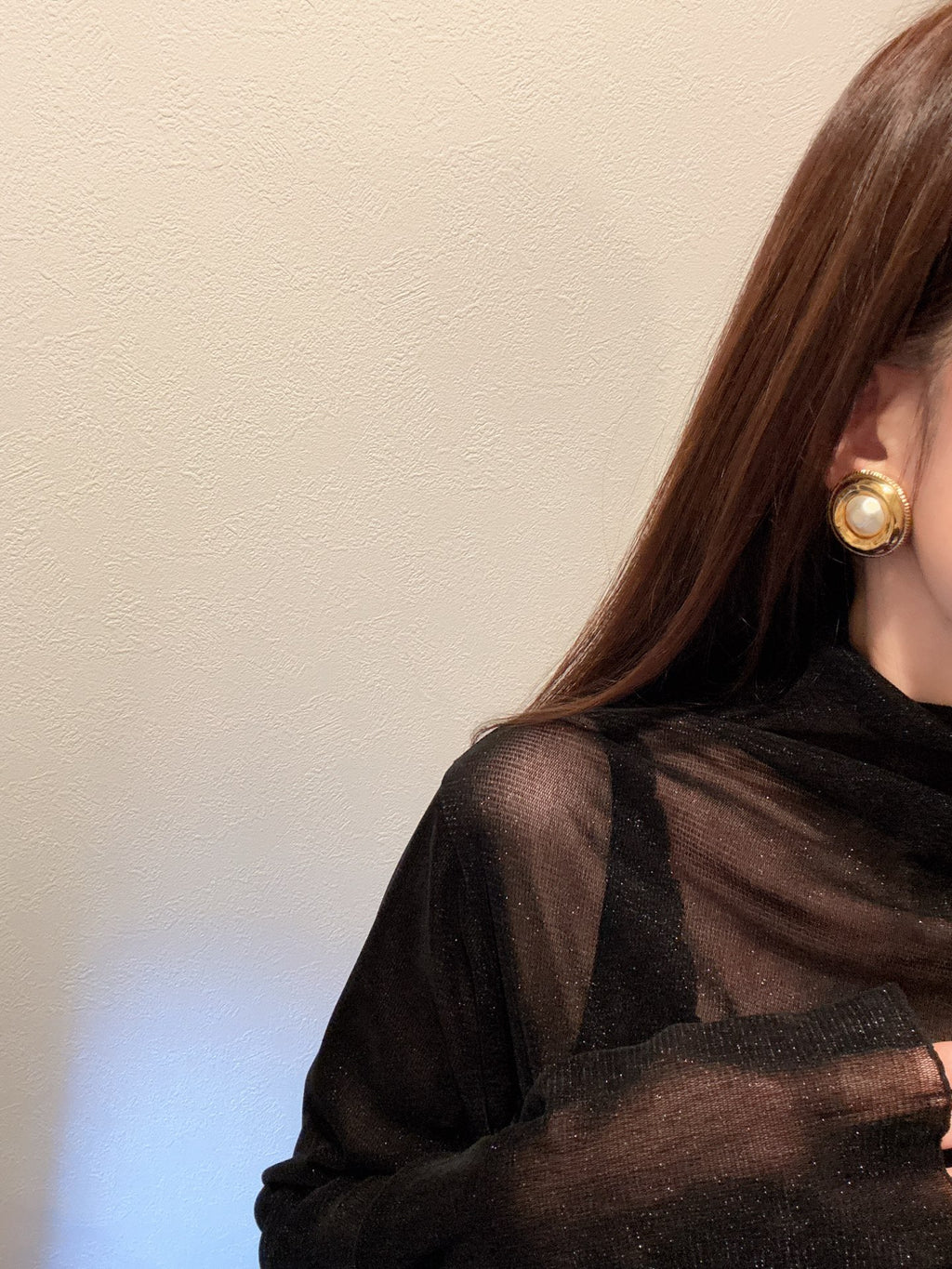 CHANEL Pearl Clip on Earring