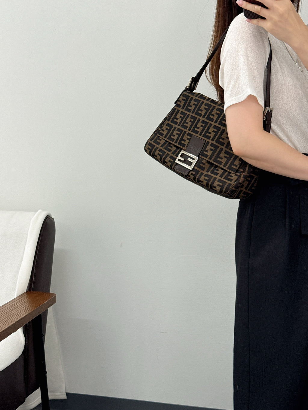 Fendi Zucca Mamma Baguette