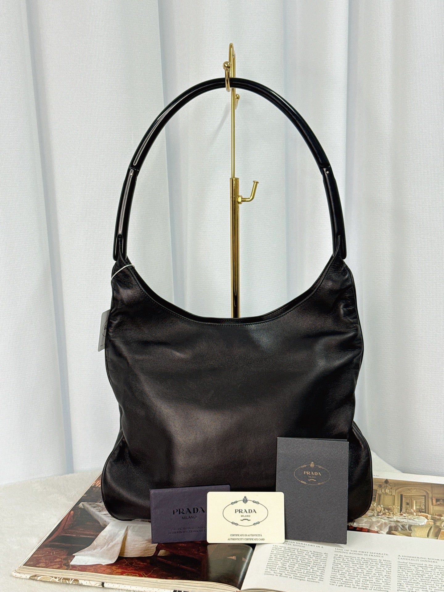 PRADA Leather Shoulder Bag