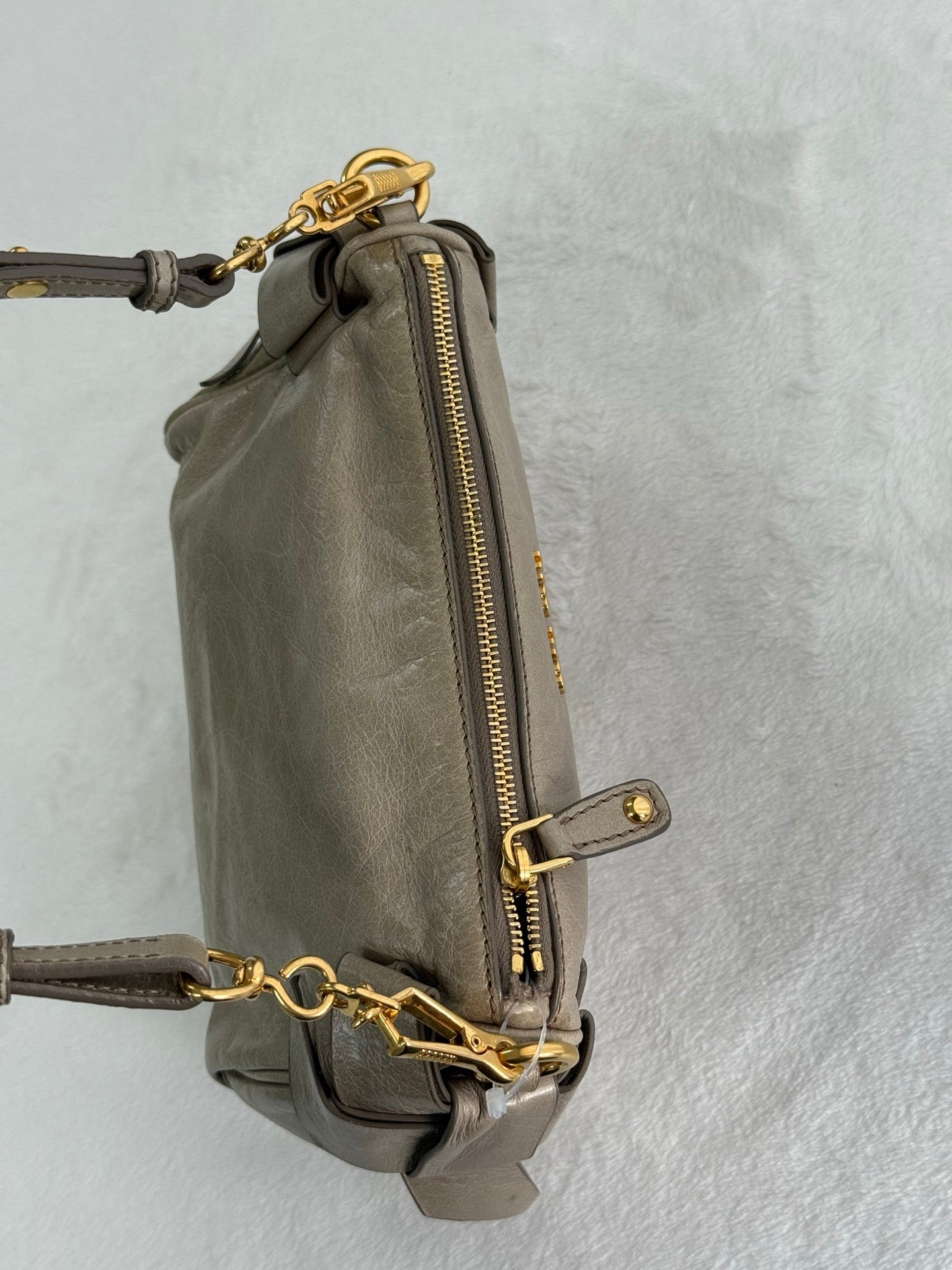 MIUMIU Leather Bow Shoulder Bag