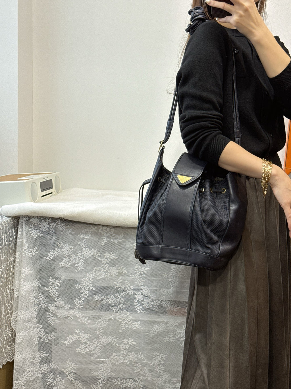 YSL Cassandre Bucket Bag
