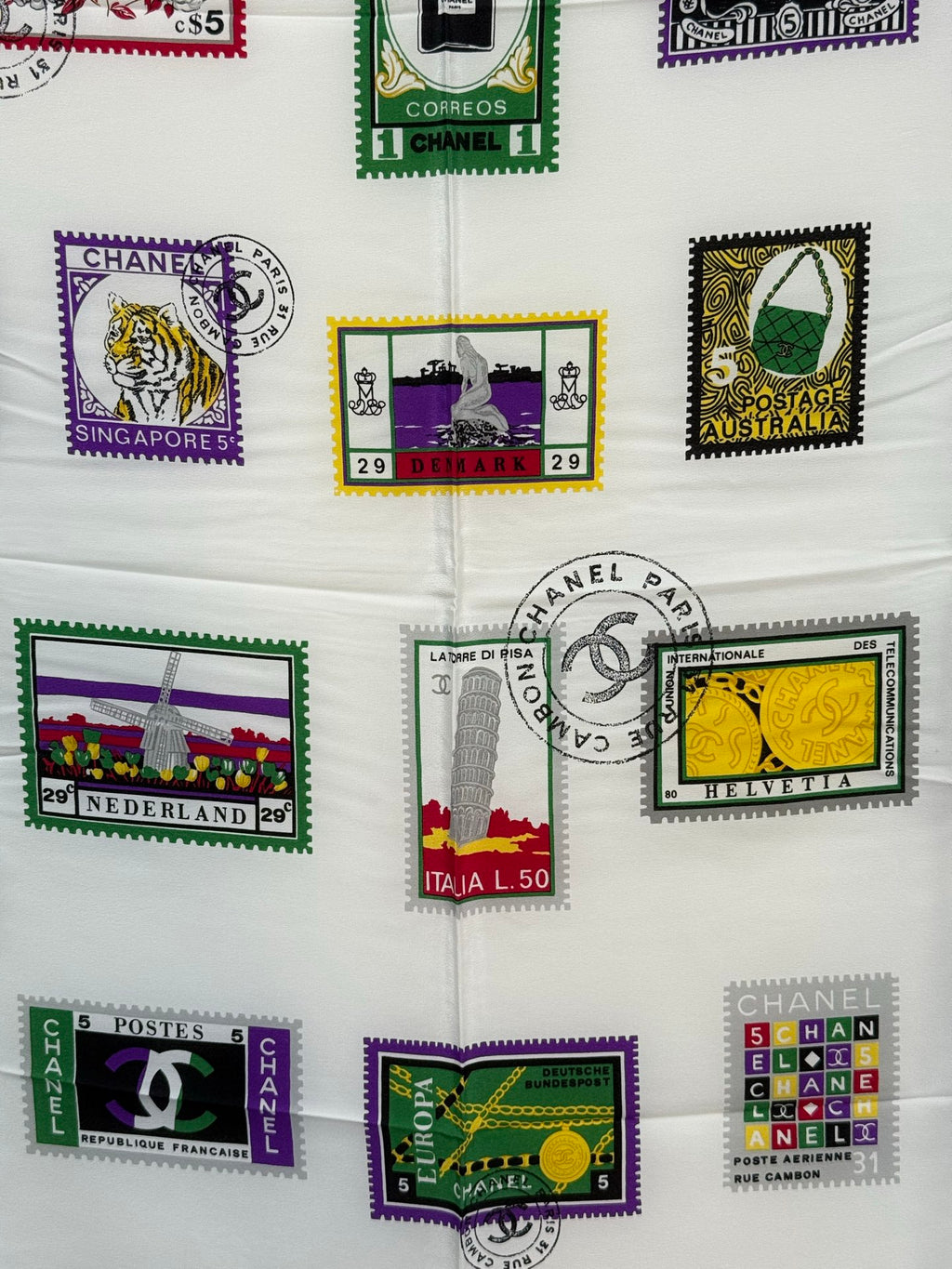 CHANEL Scarf Stamps