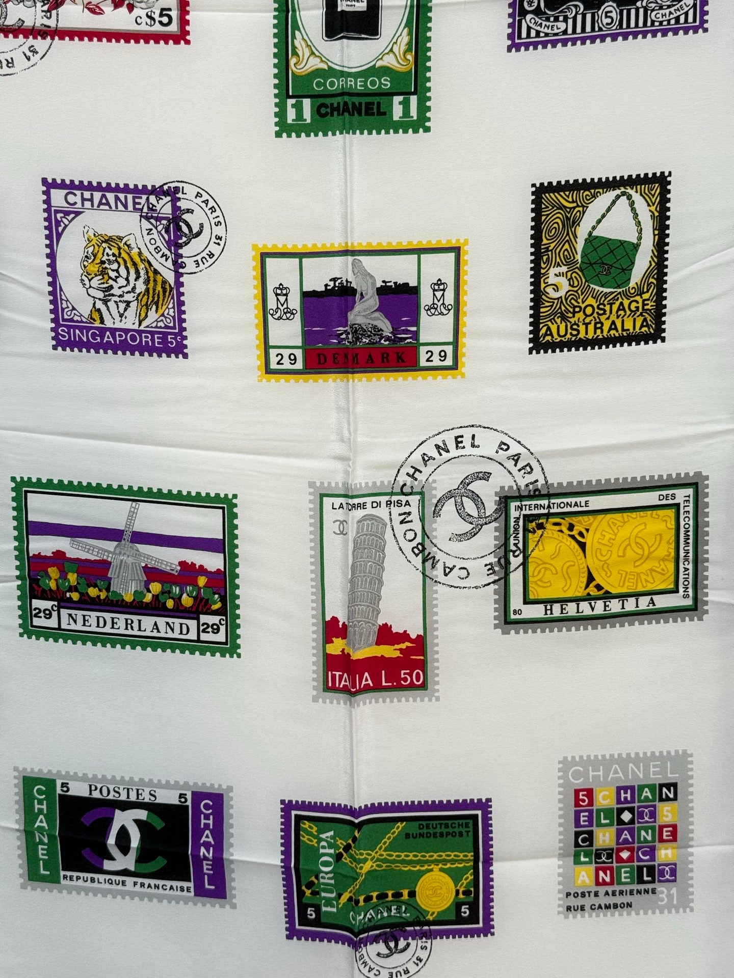 CHANEL Scarf Stamps