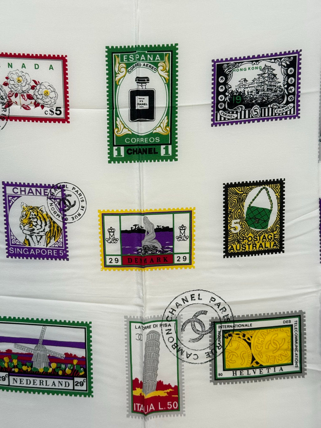 CHANEL Scarf Stamps