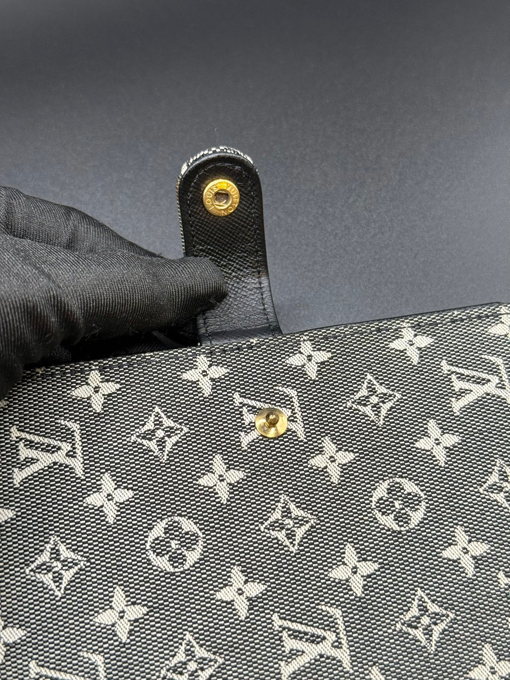 LOUIS VUITTON Monogram Mini Lin Small Ring Agenda Cover