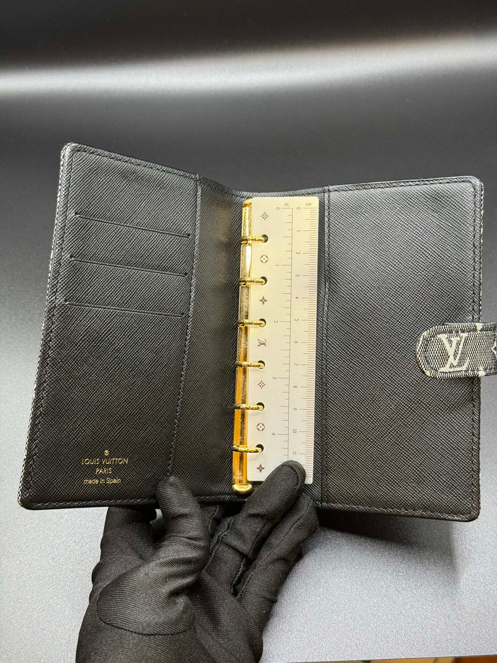 LOUIS VUITTON Monogram Mini Lin Small Ring Agenda Cover