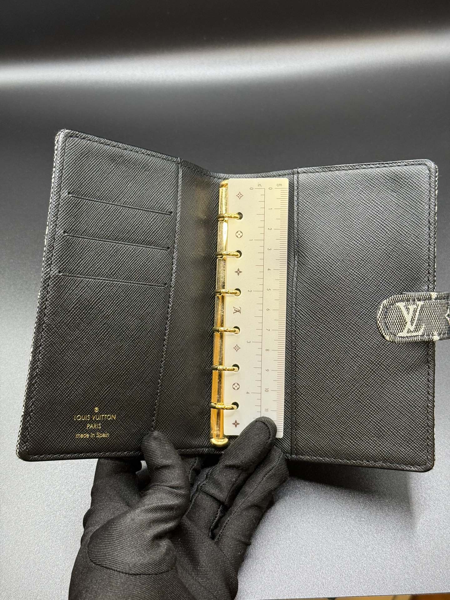 LOUIS VUITTON Monogram Mini Lin Small Ring Agenda Cover