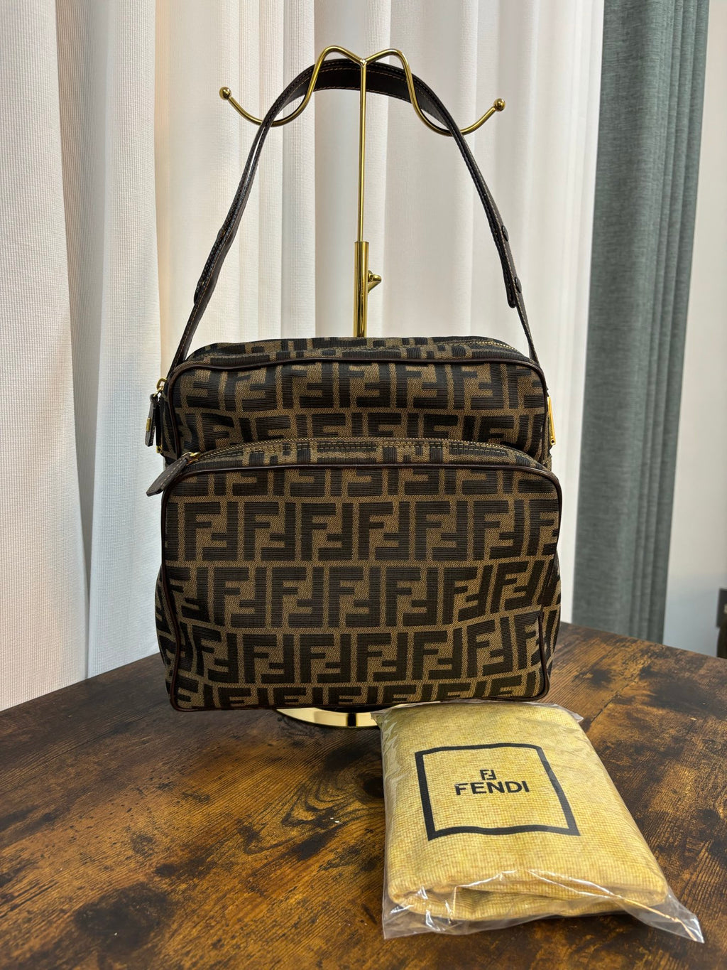 FENDI Zucca Shoulder Bag