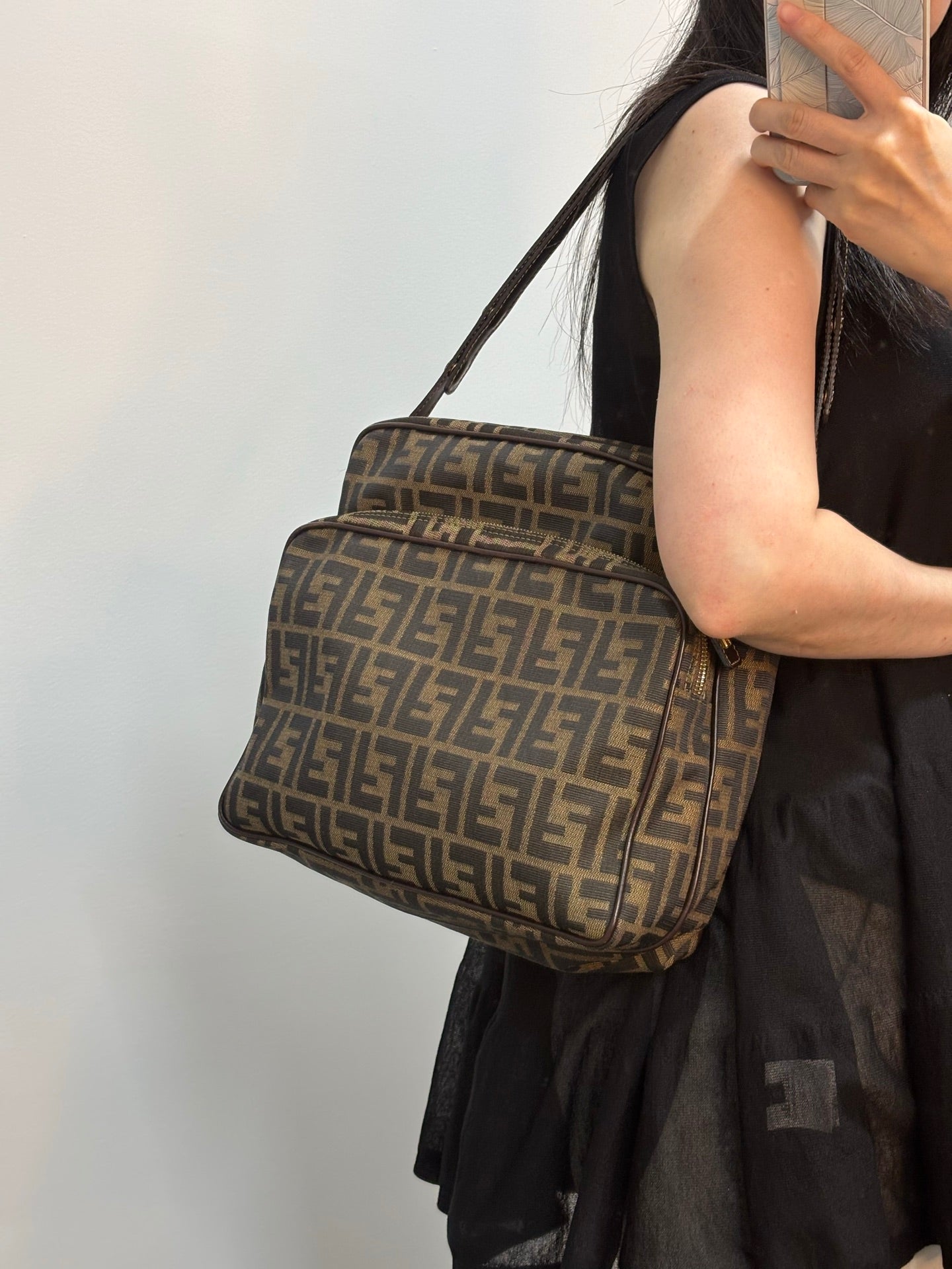 FENDI Zucca Shoulder Bag