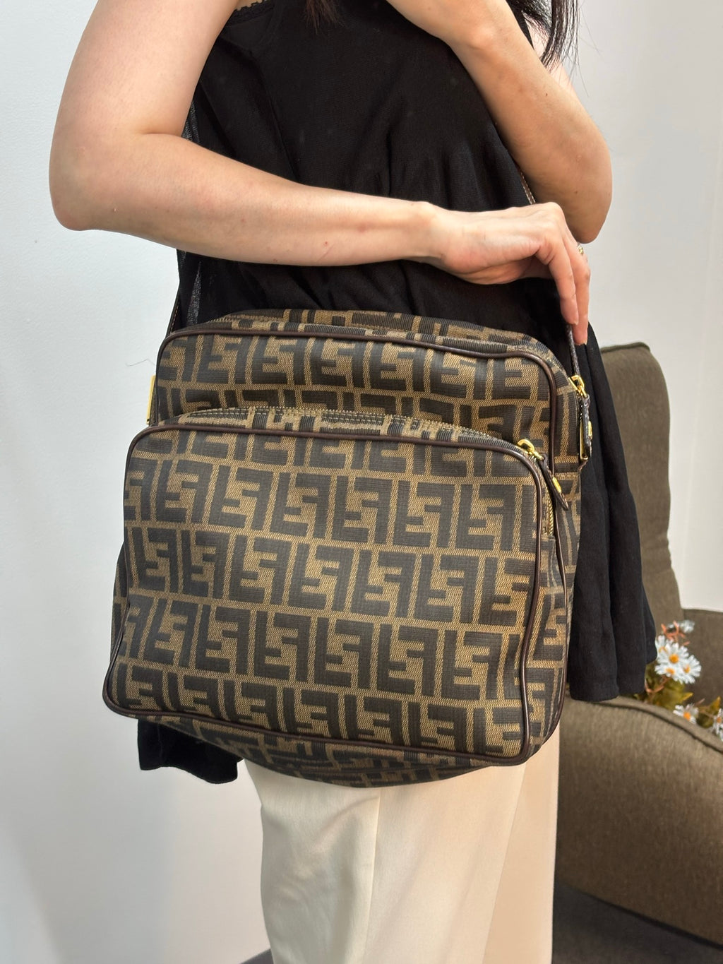 FENDI Zucca Shoulder Bag
