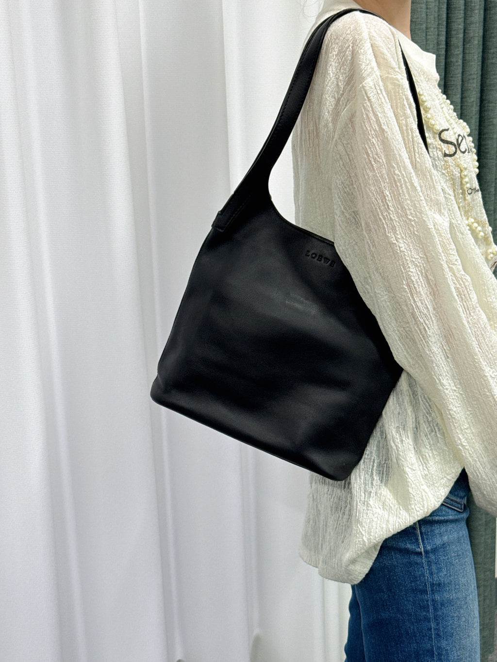 LOEWE Genuine Hobo Handbag