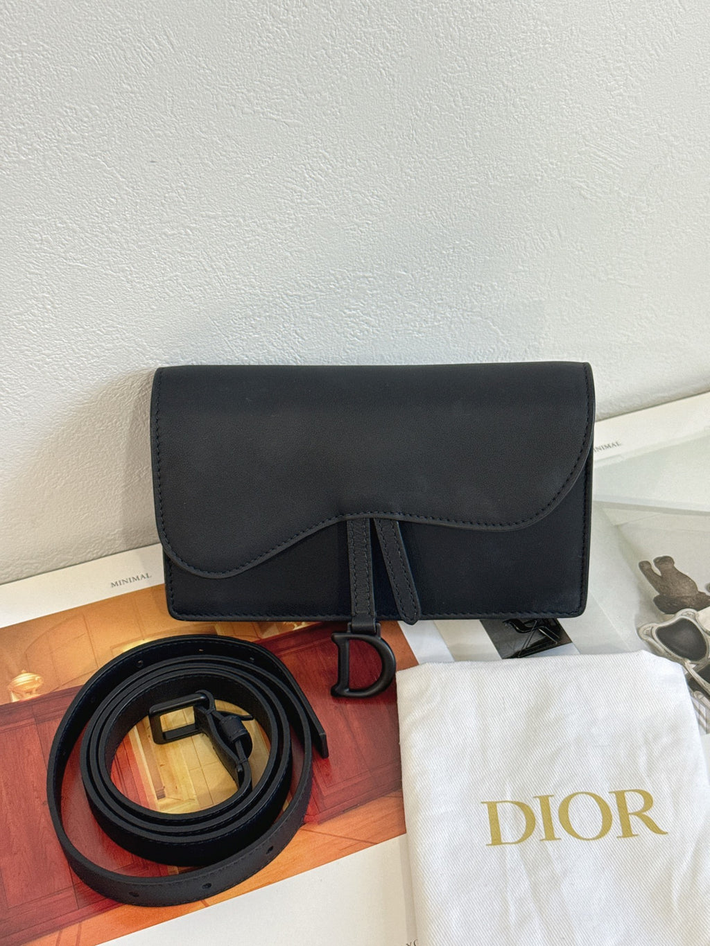 CHRISTIAN DIOR Saddle 2-WAY Purse