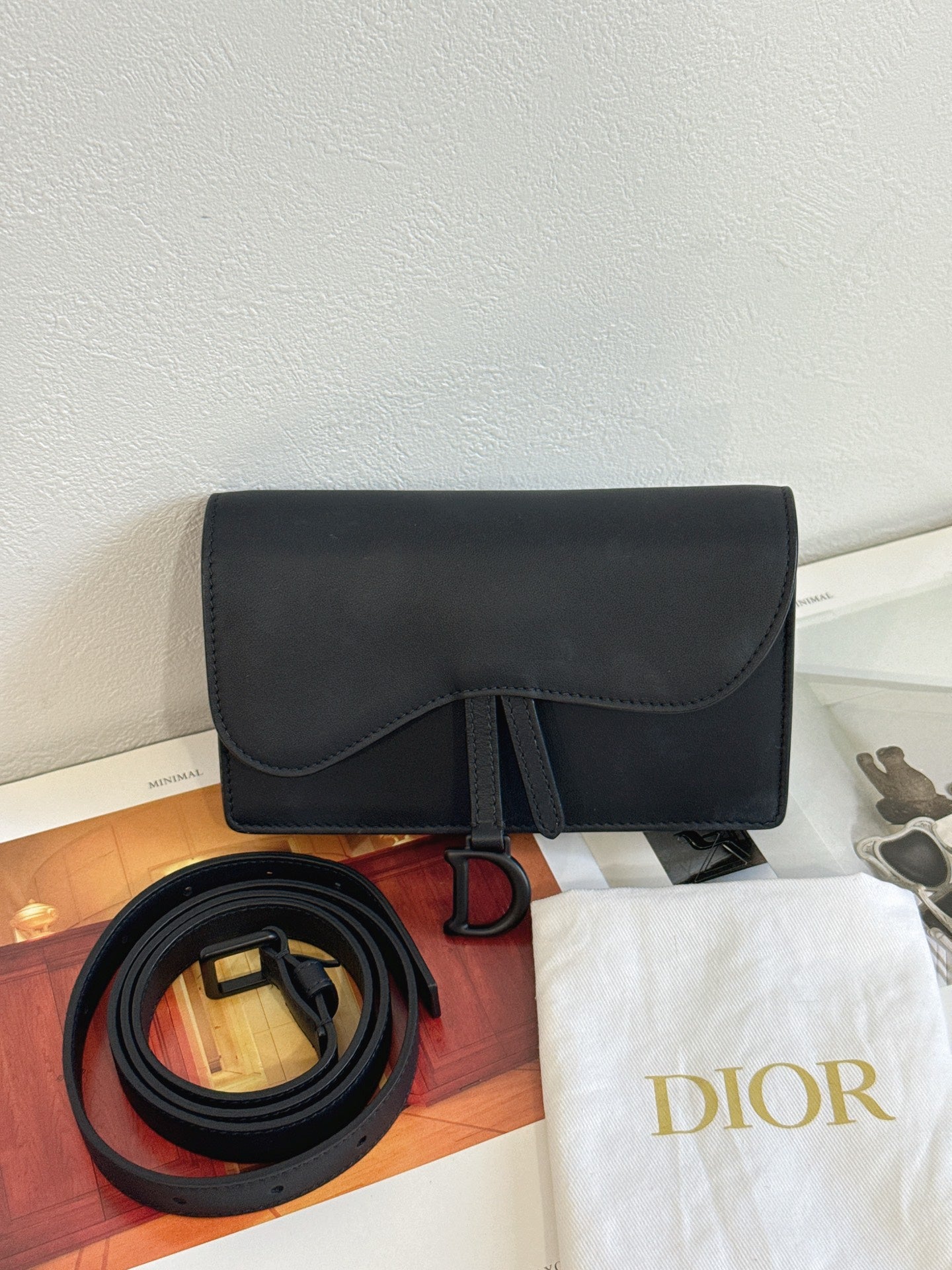 CHRISTIAN DIOR Saddle 2-WAY Purse