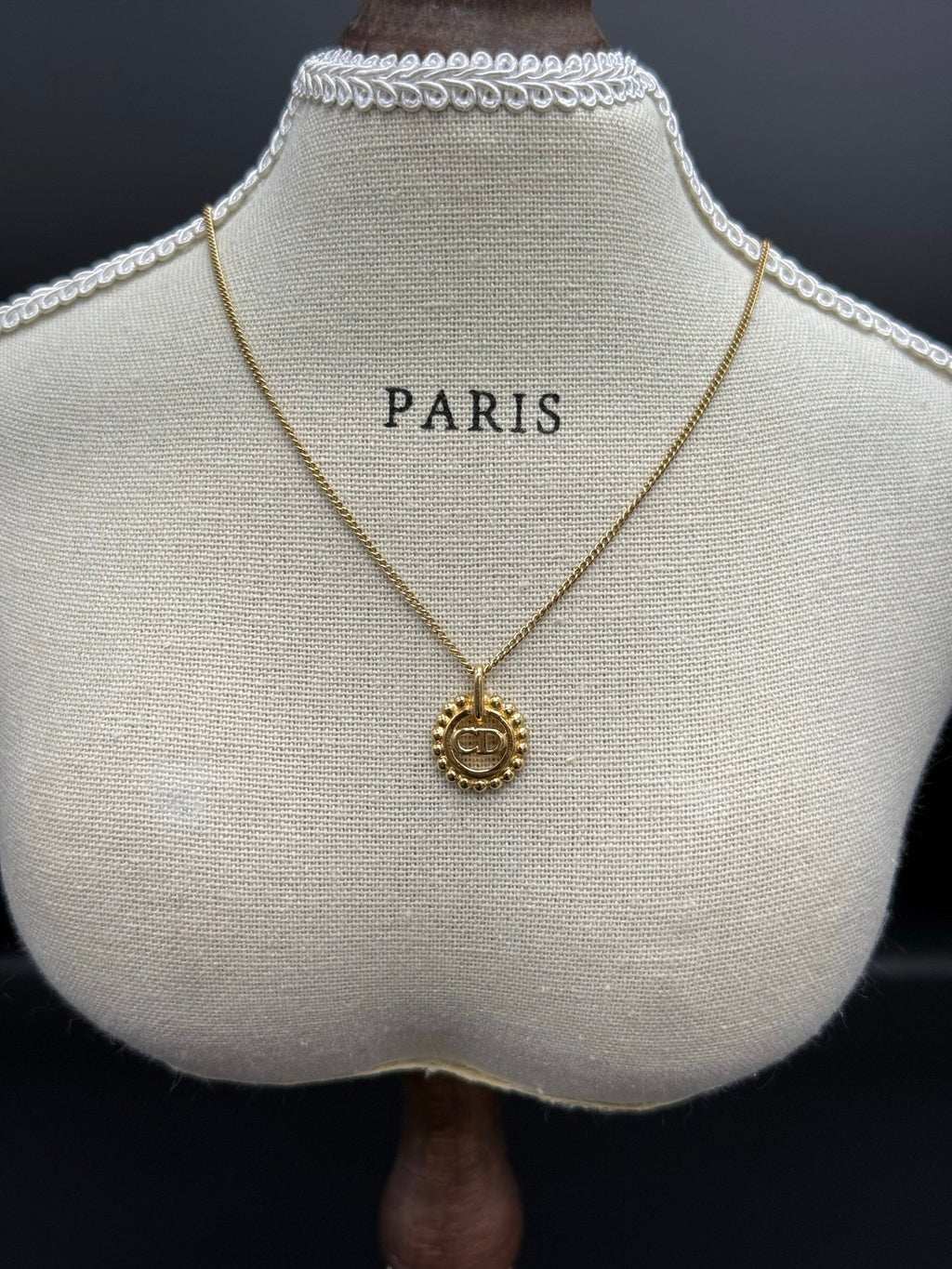 CHRISTIAN DIOR Rhinestones Necklace