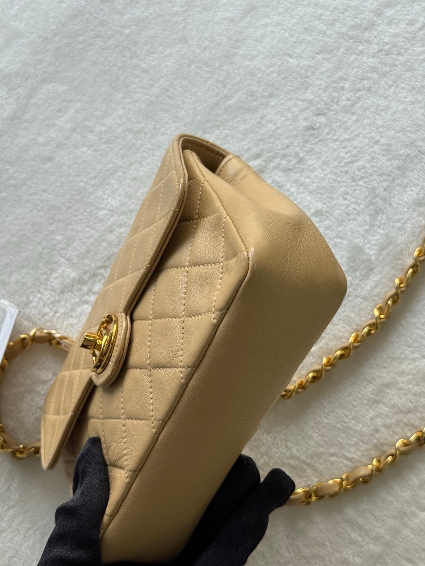CHANEL Lambskin Chain Bag