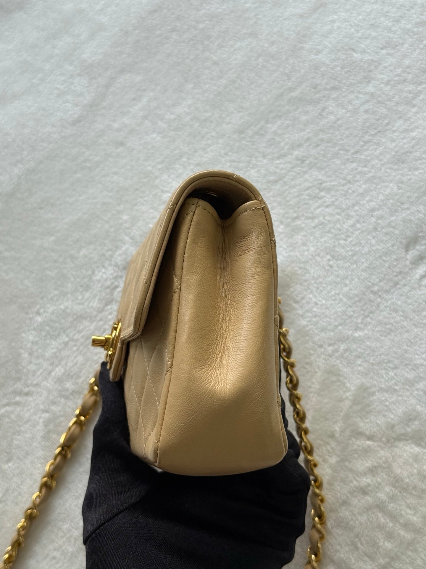 CHANEL Lambskin Chain Bag