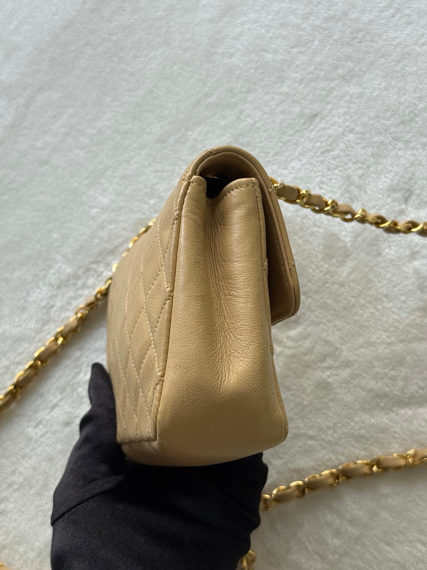CHANEL Lambskin Chain Bag