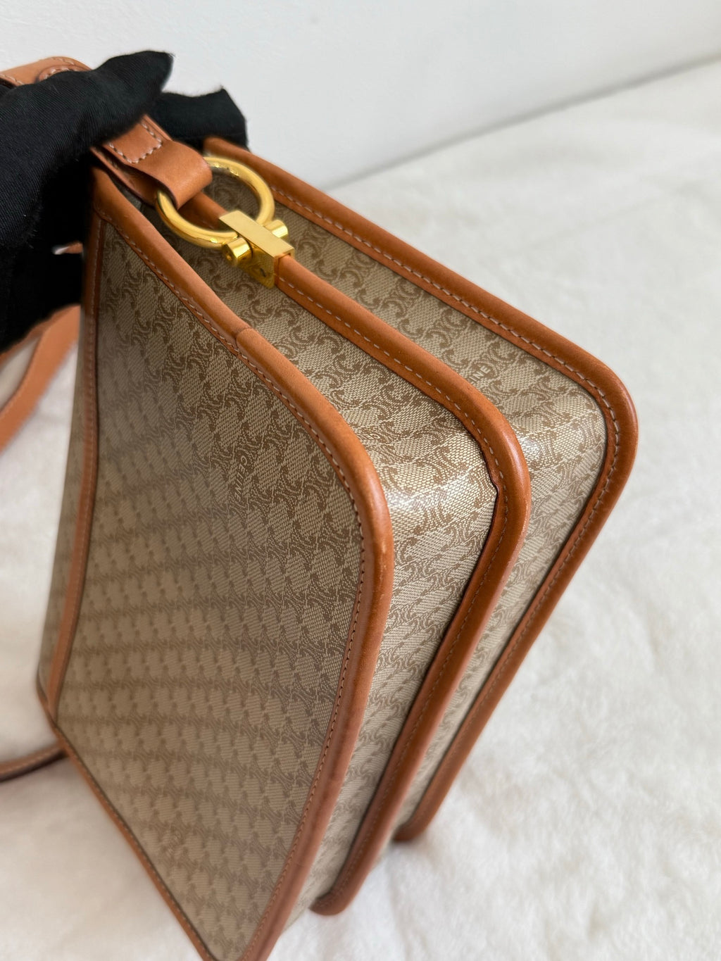 CELINE Macadam Flap Shoulder Bag