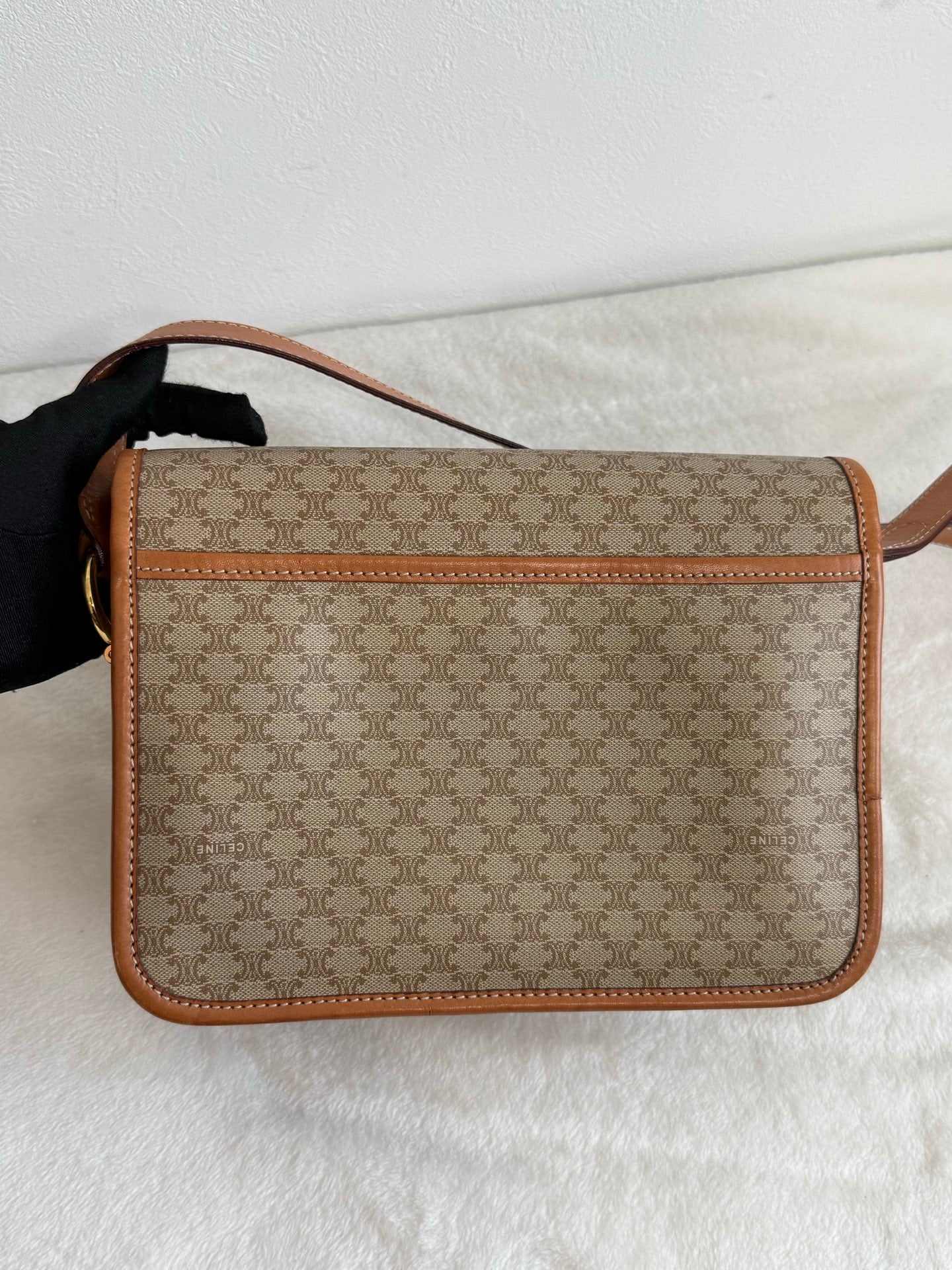 CELINE Macadam Flap Shoulder Bag