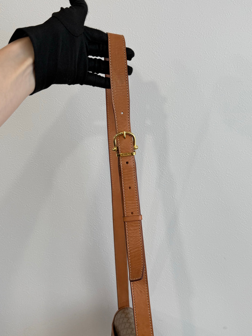 CELINE Macadam Flap Shoulder Bag