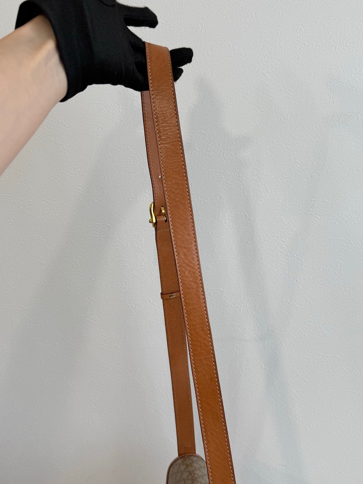 CELINE Macadam Flap Shoulder Bag