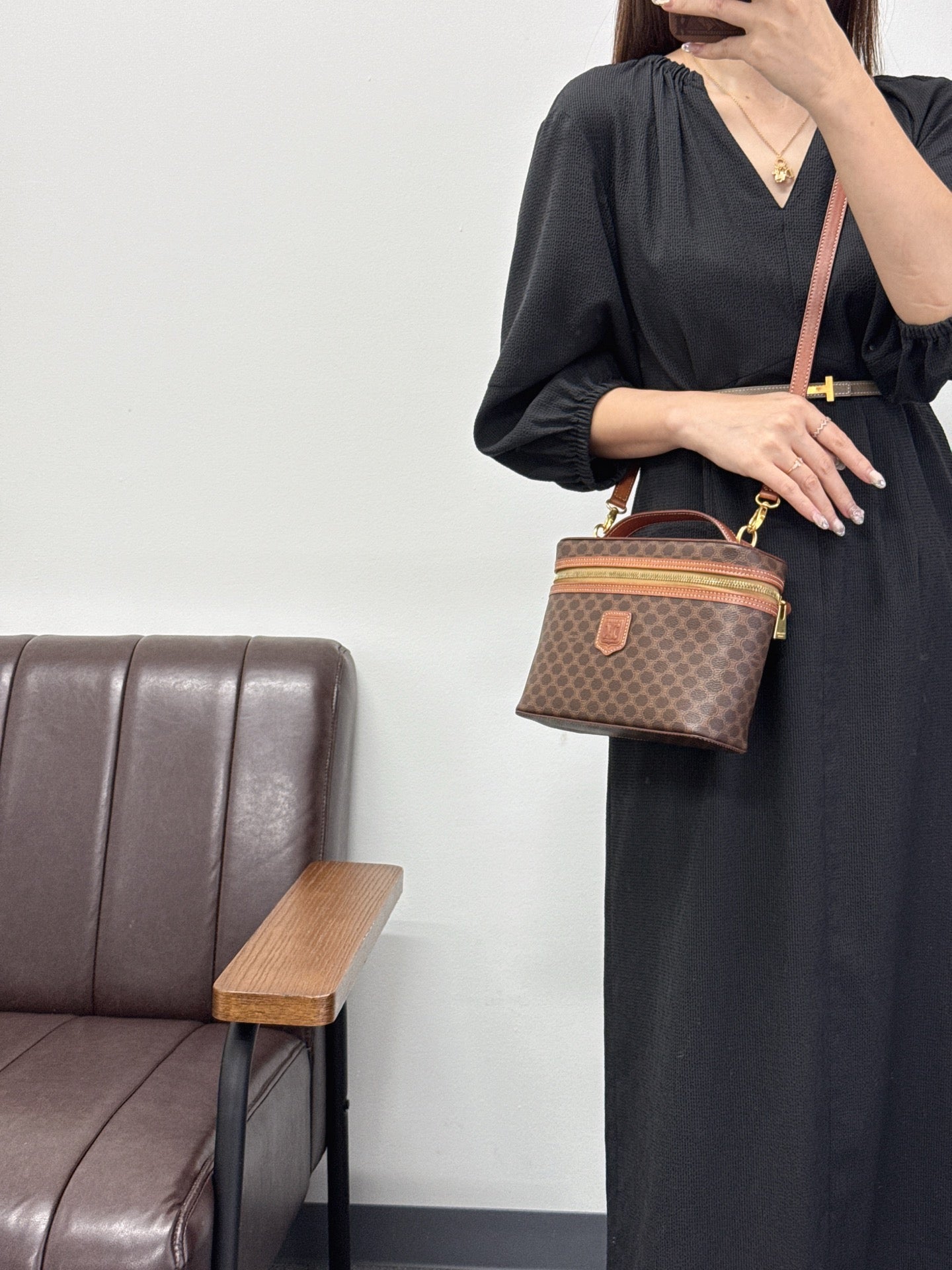 CELINE Macadam Vanity Bag