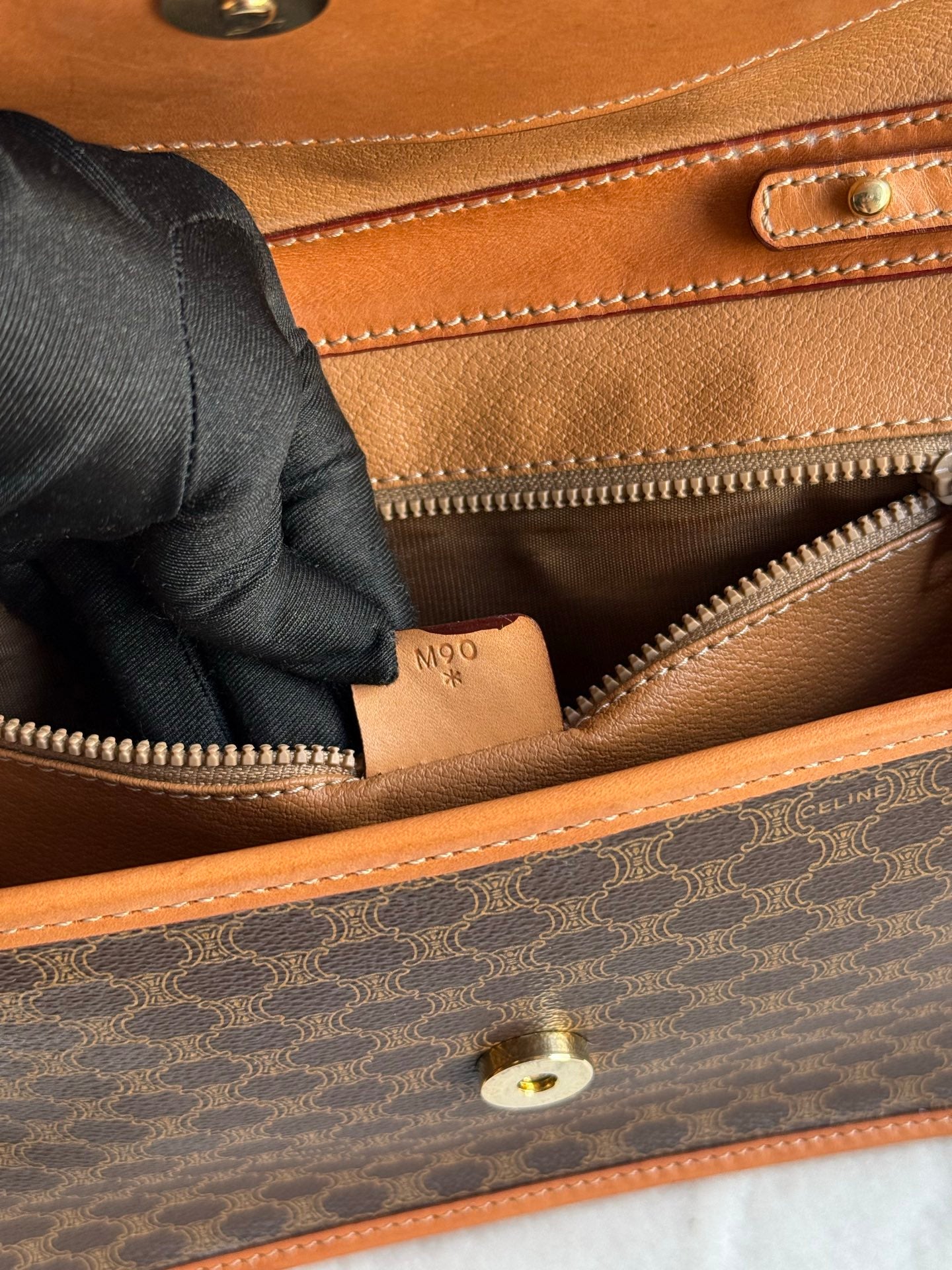 CELINE Macadam Shoulder Bag