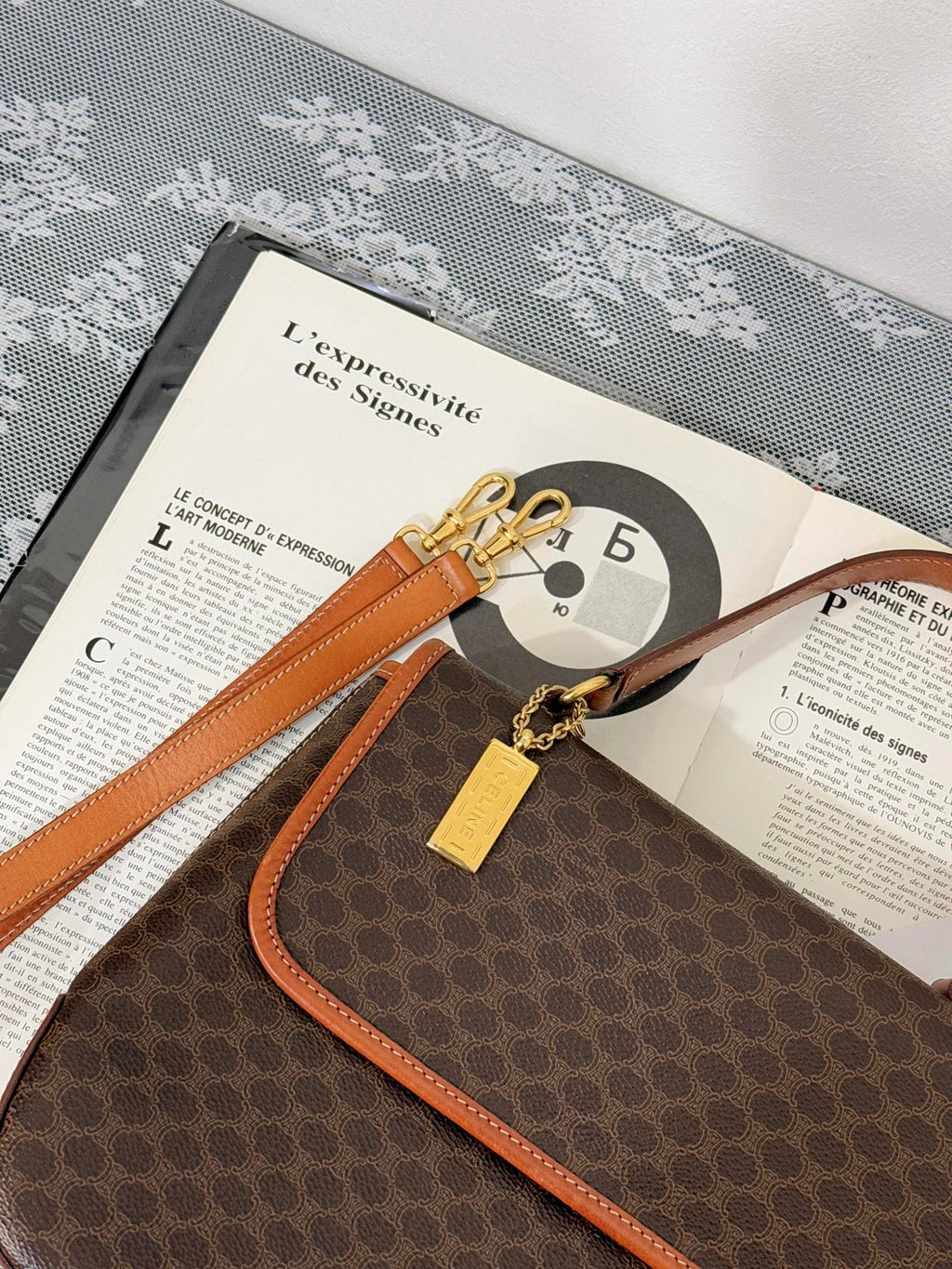 CELINE Macadam 2way Shoulder bag