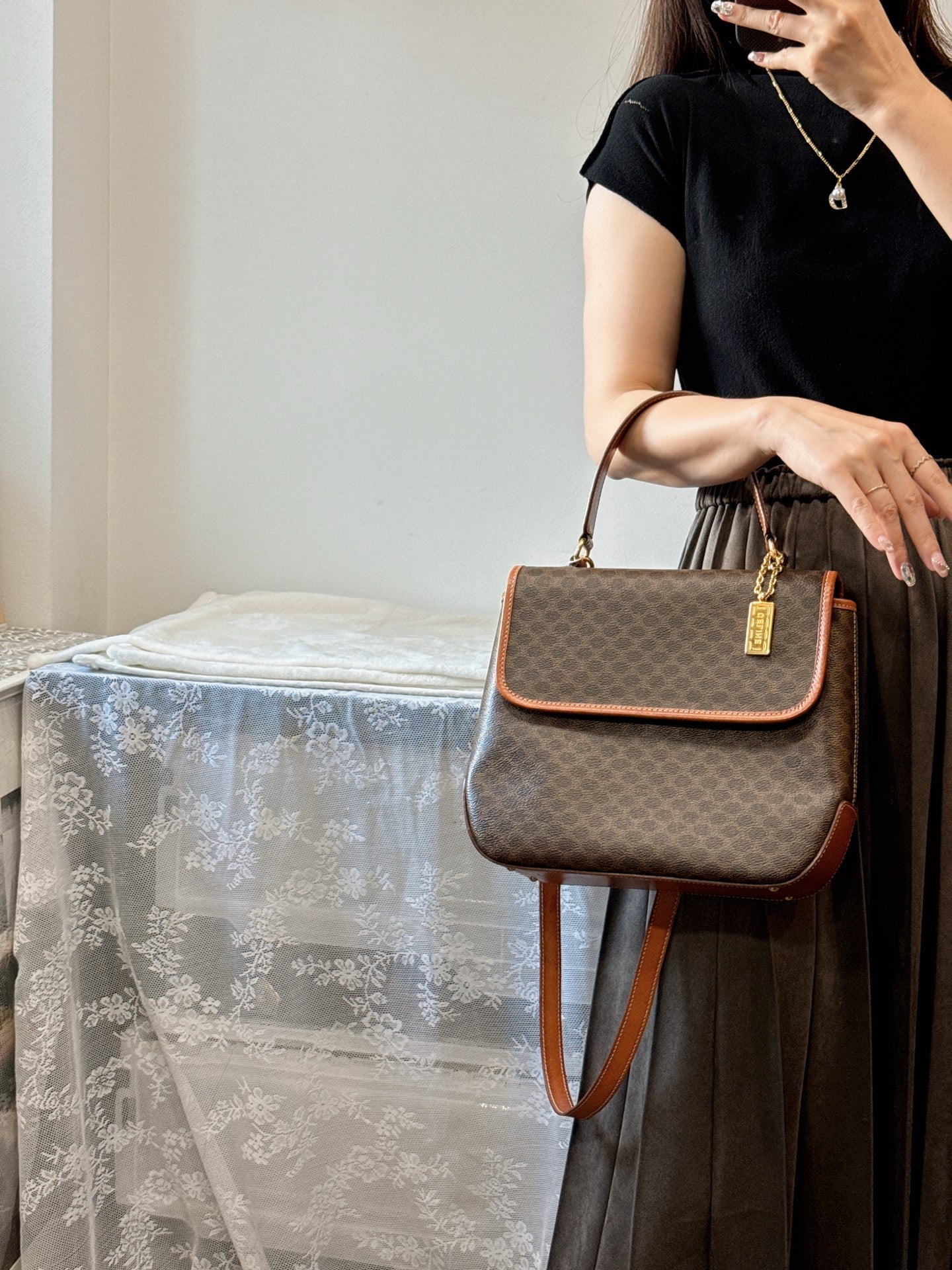 CELINE Macadam 2way Shoulder bag