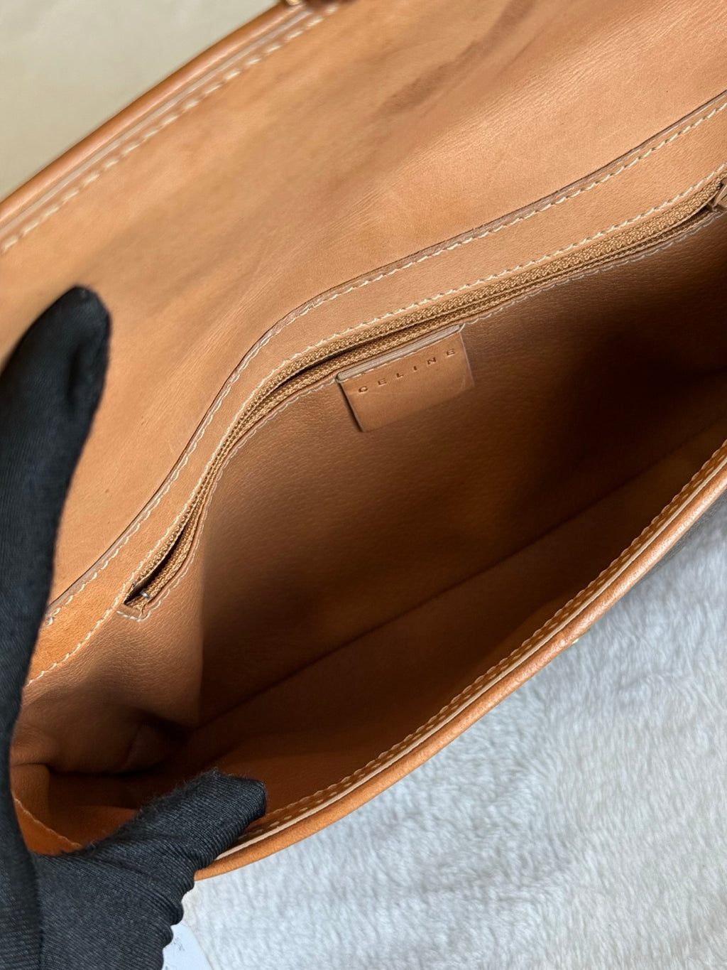 CELINE Macadam Flap Shoulder Bag
