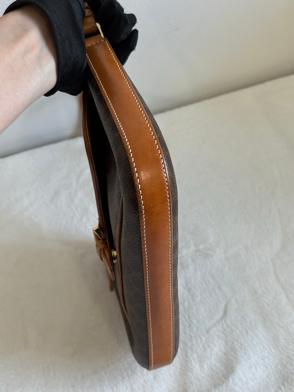 CELINE Macadam Flap Shoulder Bag