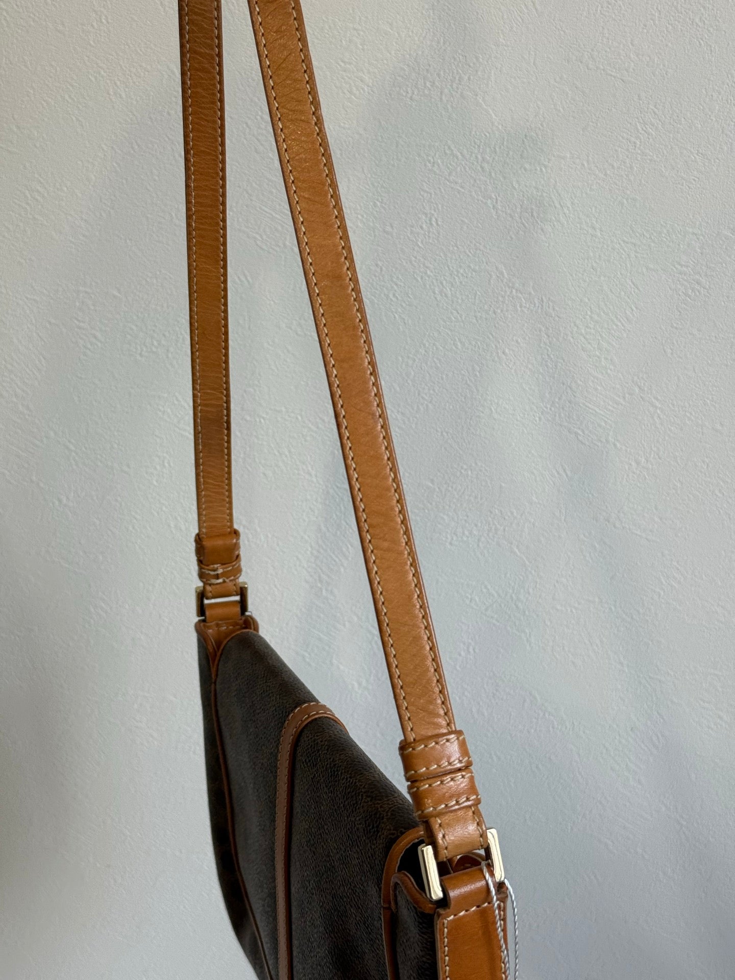 CELINE Macadam Flap Shoulder Bag