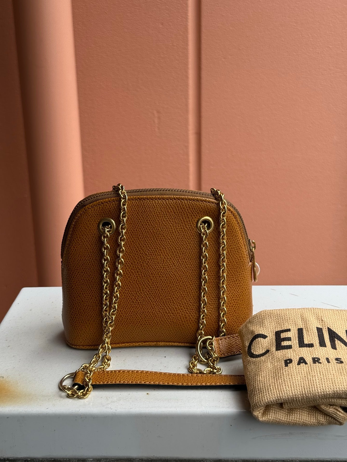 CELINE Leather Crossbody Bag
