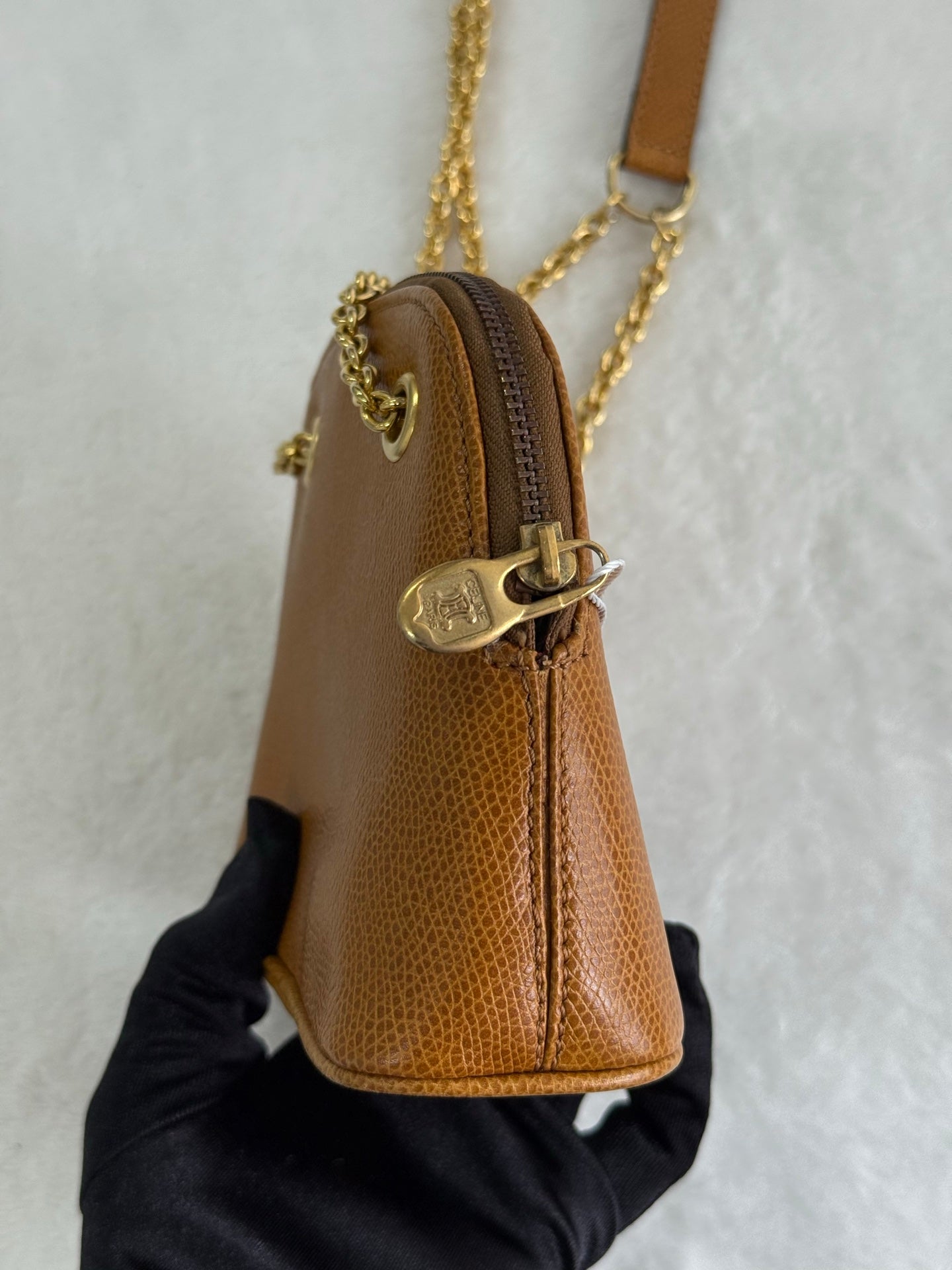 CELINE Leather Crossbody Bag